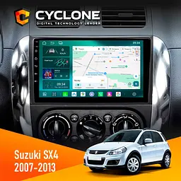 Штатна магнітола Suzuki SX4 2007-2013 Cyclone C9-013 4x64 DSP 4G Cyclone (НФ-00007456)