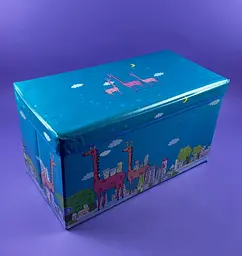 Коробка складна корзина для зберігання речей іграшок Stenson 60*30*35 см WW01365 блакитна