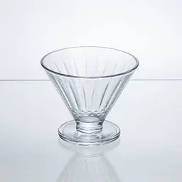Набір креманок на ніжці Yiwu Fluted Sundae 6 штук по 180 мл для десертів морозива креманки у формі бутона для желе фруктів ягід HP-17-54 - мініатюра 2