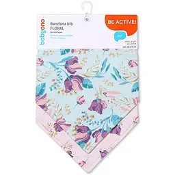 Нагрудник-хустинка BabyOno Квіточки 2 шт. (879/16) - мініатюра 2