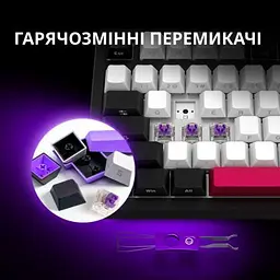 Клавіатура Lorgar KBP7075W Pro RGB Wireless/Bluetooth/USB UA Beige (LRG-KBP7075W-RT-US) - мініатюра 5