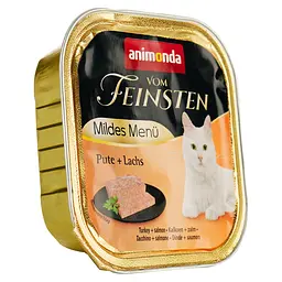 Вологий корм для котів Animonda Vom Feinsten Adult Turkey + Salmon, з індичкою та лососем для котів, 100 г - мініатюра 3