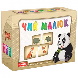 Настольная игра "Чей малыш" 0451 из 30 карточек с рисунками