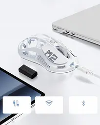 Миша GravaStar Mercury M2 BT/WL/USB-A RGB Opaline White (GRAVASTARM2_WHT) - мініатюра 8