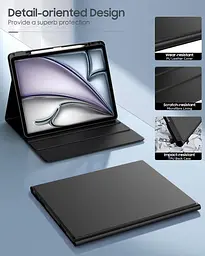 Чохол MoKo для iPad Air 13 дюймів з клавіатурою (M3 2025/M2 2024), чохол для iPad Pro 12,9 дюйма (5-го/6-го покоління) - мініатюра 4