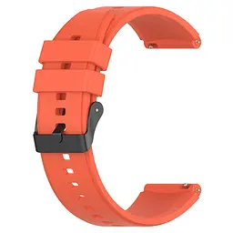 Ремінець для Samsung Galaxy Watch 5 Pro 45mm - помаранчевий ширина кріплення 20мм силікон Watchbands GT (W45-5WB22885024) - мініатюра 4