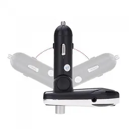 FM модулятор в авто трансмітер автомобільний X8 Plus Bluetooth 2 USB AUX - мініатюра 5