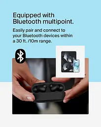 Навушники TWS Belkin Soundform Rhythm True Wireless чорний (AUC012BTBK) - мініатюра 5