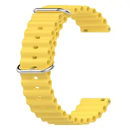 Ремінець Hump для Xiaomi Amazfit Bip Bip Lite Bip U Bip 1S Bip 3 - жовтий ширина кріплення 20мм силікон Watchbands (W23-3WB13969929) - мініатюра 2