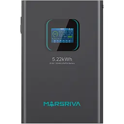 Акумулятор Marsriva LiFePO4 24 В (25.6 В/204 А·год/5222 Вт·год) (MR-LFP24-200-WMD) [175631]