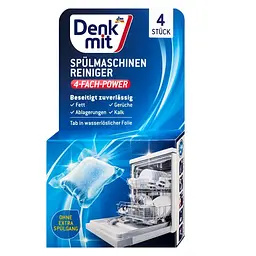 Таблетки для очищення посудомийної машини DenkMit Spulmaschinen Reiniger, 4 шт, 4×20 г