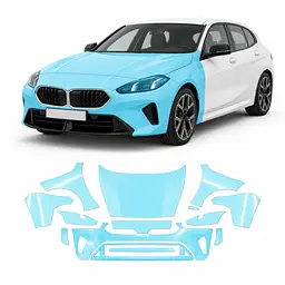 Антигравійна захисна бронеплівка за лекалами для BMW 1 Series F70 2024- передня частина авто (капот бампер фари крила)
