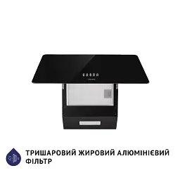 Витяжка декоративна похила Minola HDN 5224 BL 700 LED - мініатюра 6