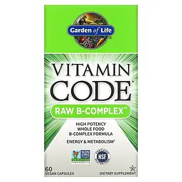 Сирі Вітаміни Garden of Life Raw B-комплекс Vitamin Code 60 капсул - мініатюра 2