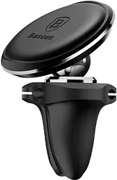 Автотримач Baseus Magnetic Air Vent Car Mount Holder with cable clip Black