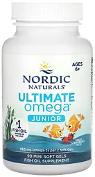 Риб'ячий жир для дітей Nordic Naturals Ultimate Omega 340 мг 90 міні капсул Полуниця