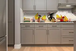 Кухонний фартух Сакура та Груші для кухні наклейка ПВХ вініловий натюрморт 60х250 см Happy Pocket Z180596 - мініатюра 5