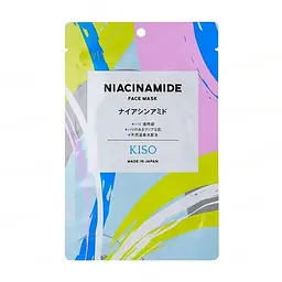 KISOCARE Niacinamide Face Mask тканевая маска с ниацинамидом, 1 шт
