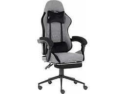 Комп'ютерне крісло для геймера GT Racer X-2324 Fabric Gray/Black Suede - мініатюра 2