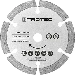 Диск відрізний алмазний Trotec 2 Diamond 89 х 10 х 1.8 мм 2 шт. (DAS302850) - мініатюра 2