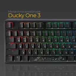Клавіатура Ducky One 3 Cherry MX Blue RGB Black [DKON2108ST-CUAPXCLAWSC1] UA [126066] - мініатюра 10