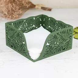 Дерев'яна серветниця VANZA MONSTERA BOX - мініатюра 3