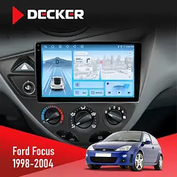Штатна магнітола Ford Focus 1998-2004 Decker D9-010 6x128, DSP, 4G, 2K Decker (НФ-00007527)