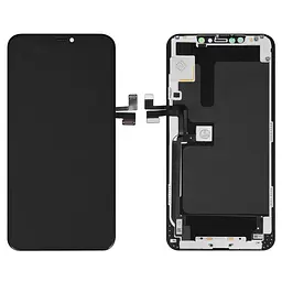 Дисплей для iPhone 11 Pro Max, чорний, з рамкою, Original (PRC), Self-welded OEM