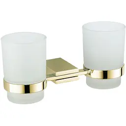 Стакан для зубних щіток VBI Neptune gold подвійний VBI-040514GL, Золотий