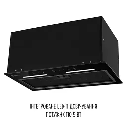 Витяжка повновбудована PERFELLI VIOLA 5NWRB NERO - мініатюра 6