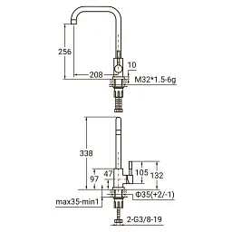Змішувач AQUATICA KT-4B270P - мініатюра 2
