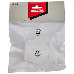 Мішок текстильний (1 шт) для пилососів Makita 4072D, 4073D, 4013D, 4093D, CL102D, CL104D, CL107FD, CL072D, CL114FD, CL121D, DCL142, DCL182, DCL184, DCL282F (198747-9) - мініатюра 4