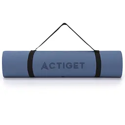 Килимок спортивний Actiget TPE 183 x 61 x 0.6 см для йоги та фітнесу ACT0021 Blue/Sky Blue