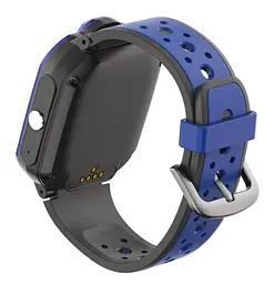 Дитячий смарт годинник-телефон Lemfo DH9 з GPS трекером, 4G LTE, SIM-картою, Wi-Fi, HD відеодзвінками, прослуховуванням, кнопкою SOS та IP67 Синій - мініатюра 3
