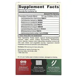 Пробіотики та пребіотики Jarro-Dophilus EPS 10 Billion CFU 60 Capsules Jarrow Formulas vit0005078 - мініатюра 2