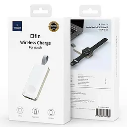 Портативний ЗП Power Bank WIWU Wi-M19 For Apple Watch 1200 mAh White - мініатюра 4