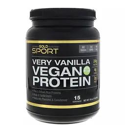 Веганський протеїн Горох & Рис California Gold Nutrition Vegan Protein 454 г