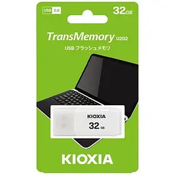 Флеш-накопичувач Kioxia USB 32GB TransMemory U202 White (LU202W032GG4) - мініатюра 2