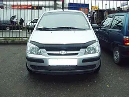 Дефлектор капоту мухобійка для Hyundai Gets 2002- 2005 Євро Кріплення (Vip Tuning) HYD05