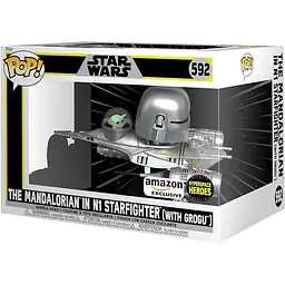 Фігурка Funko Pop Exclusive Фанко Поп Star Wars The Mandalorian Зоряні війни Мандалорец 15 см SW MN1 592 - мініатюра 3