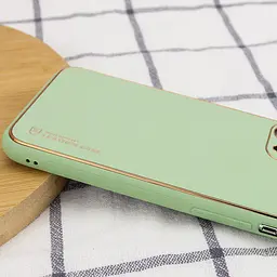 Шкіряний чохол Xshield для Apple iPhone 14 Pro Max 6.7" Зелений / Pistachio - мініатюра 3