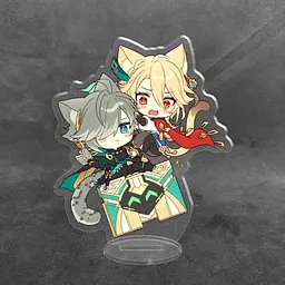 Акрилова колекційна фігурка Chibi Геншин Імпакт - Genshin Impact Кавех і Аль-Хайтам 10 см - мініатюра 2