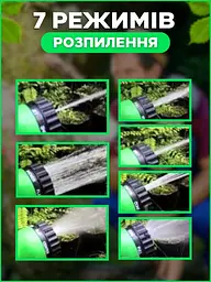 Економічний компактний поливальний шланг гармошка ANDER ONE, що сам розтягується, для поливу з вищої категорії нейлонового полотна - мініатюра 3