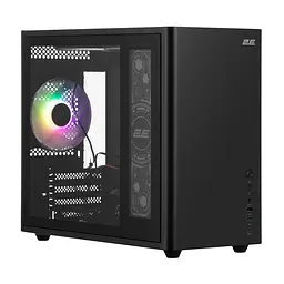 Корпус 2E Credo Plus V350BG без БР 1xUSB3.0 1х USB 2.0 1xUSB Type-C 3x120мм ARGB VGA 350мм LCS ready контролер з пультом TG Side Panel mATX чорний