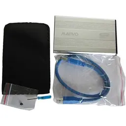 Кишеня зовнішня Maiwo K2501A-U3S 2.5" USB 3.0 silver - мініатюра 3