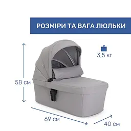 Коляска 2 в 1 Chicco Seety Сіра (87097.56.01) - мініатюра 2