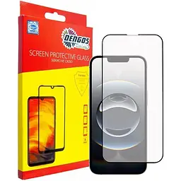 Скло захисне Dengos Full Glue iPhone 16e Black (TGFG-424)