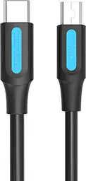 Кабель Vention USB 2.0 C Male to Mini-B Male 2A Cable 1M Black (COWBF) - мініатюра 2
