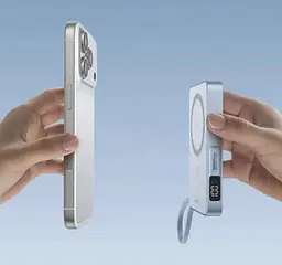 Магнітний павербанк Ugreen з бездротовою MagSafe зарядкою блакитний 30W 10000 мАч - мініатюра 9
