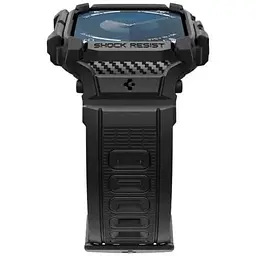 Протиударний чохол із ремінцем Spigen Rugged Armor Pro Matte Black для Apple Watch Series 10 (2024) 46мм (ACS08604) - мініатюра 3